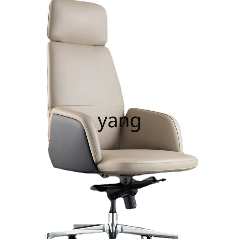 

CX Genuine Leather Executive Chair for Business and Household Uses Comfortable Office Chair Body Long Sitting Computer Chair