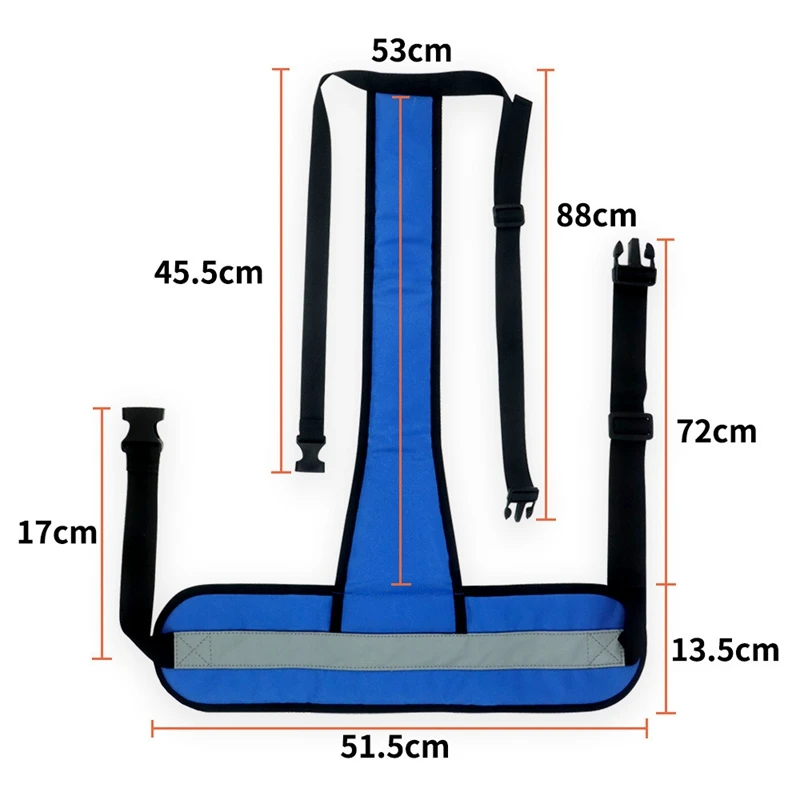 Adjustable Wheelchair Back Seat Fixing Belt Harness Strap Safety Front Cushion For The Elderly Braces For Patients Cares