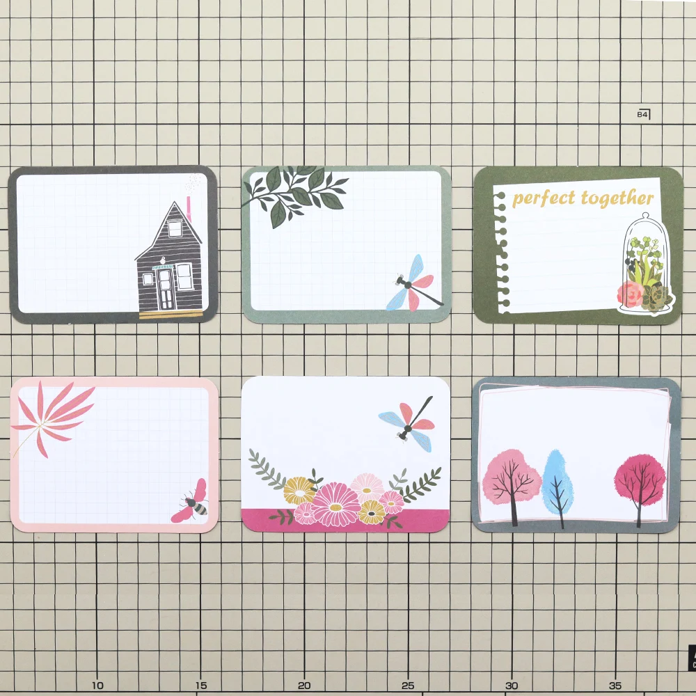 Creative Path Tranquil Place Scrapbooking Journaling Komplettsets 15 Stück Dekorative Papier-Ausschnitte Rahmen Aufkleber DIY Bastelsets – Detail 29