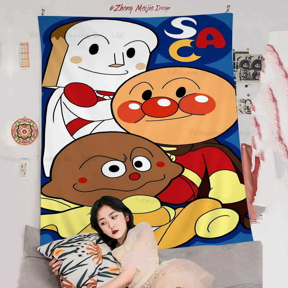 

Cute Cartoon A-Anpanman Tapestry Art Printing Art Science Fiction Room Home Decor Home Decor