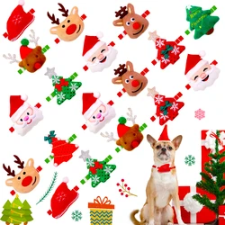 30/50PCS Christmas Dog Bowties Adjustable Pet Dog Bow Ties Wholesale Pet Dog Grooming Accessories Pet Supplis For Dogs and Cats