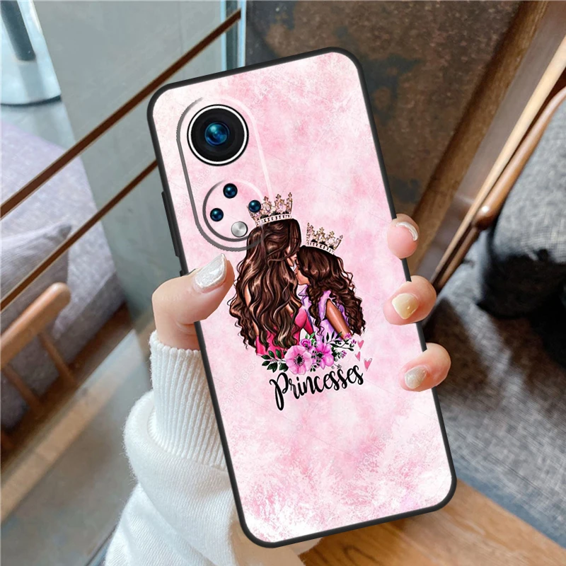 Beautiful Mother Daughter Son Case For Honor 90 70 50 Lite Magic 5 Pro Cover For Honor X8 X9 X7 X8a X9a X7a X6a X9b 9X 8X