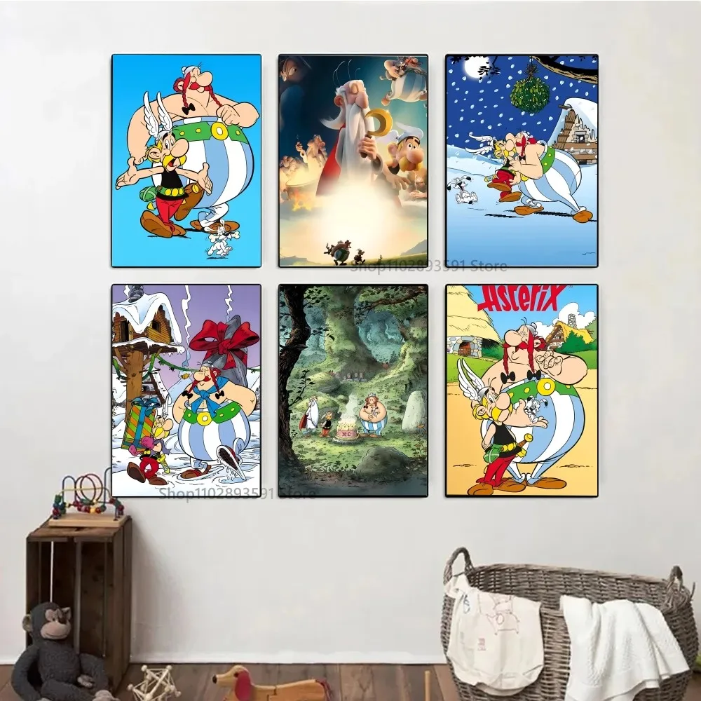 Asterix Et Obelix Manga Poster Paper Print Home Living Room Bedroom Entrance Bar Cafe Art Painting Decoration