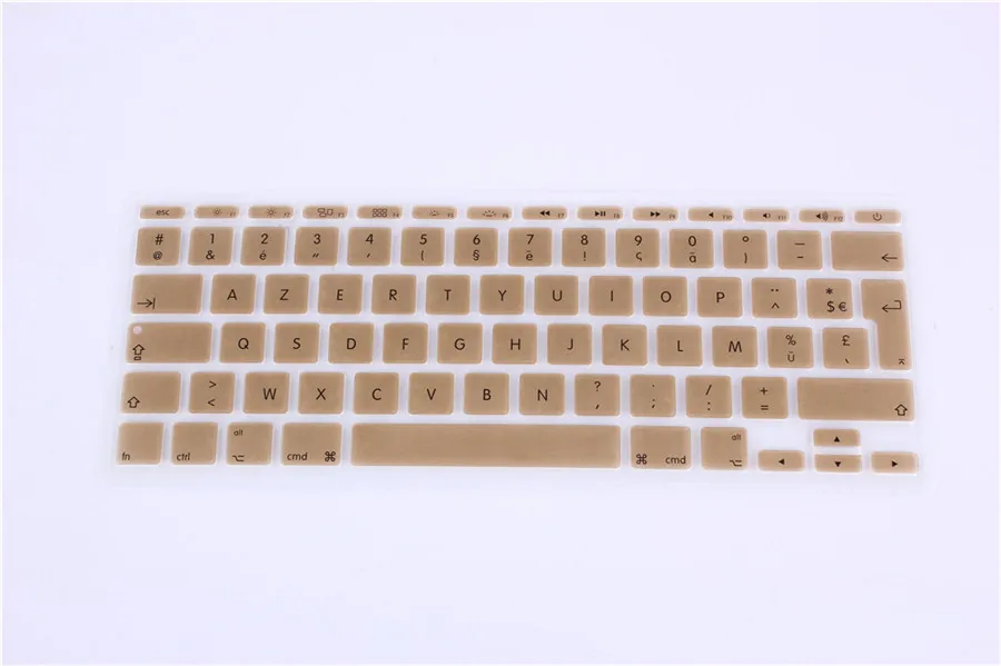 11.6 inch French UK/EU Franch Silicone Soft color AZERTY Keyboard Cover Skin for Mac Book Air 11 11.6\'\' inch For macbook