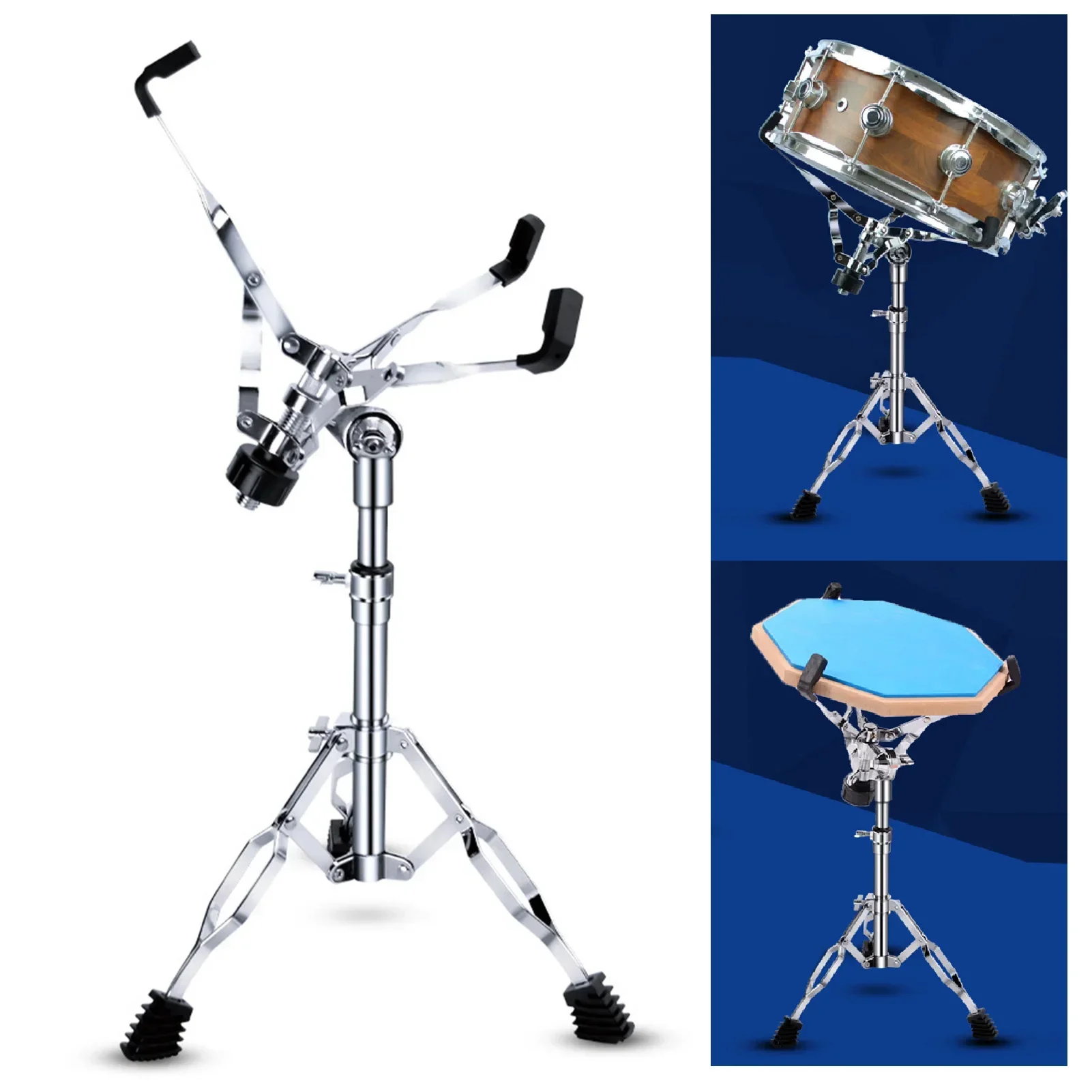 

Подставка для барабана, регулируемая высота, утолщенная стабильность, универсальный штатив для барабанов для этифирных тупых малых барабанов