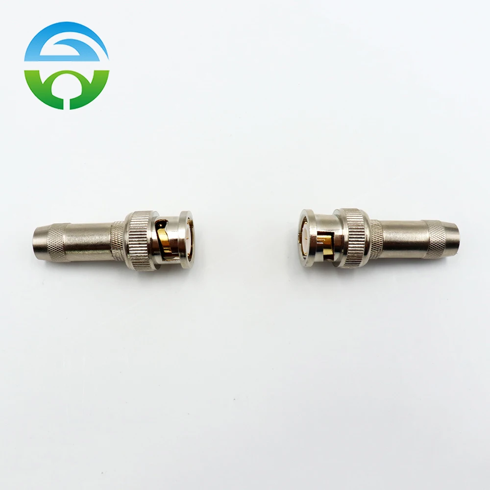 Adaptador Coaxial macho hembra de fibra BNC, Conector de cobre, 10 piezas, HY-11-BNC