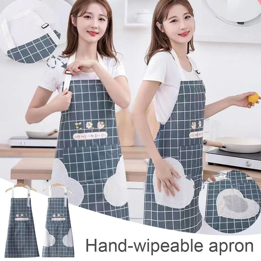 Apron For Kitchen, Home Cooking, Waterproof Anti-fouling And Oil-proof Overalls Wash-free Dirt-resistant Wipeable Work Clot