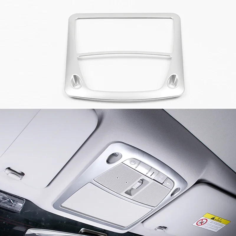 1 Juego de Panel de luz de lectura Interior para coche, marco decorativo, pegatinas embellecedoras de Panel de luz para Nissan x-trail T32 Rogue 2014-2020