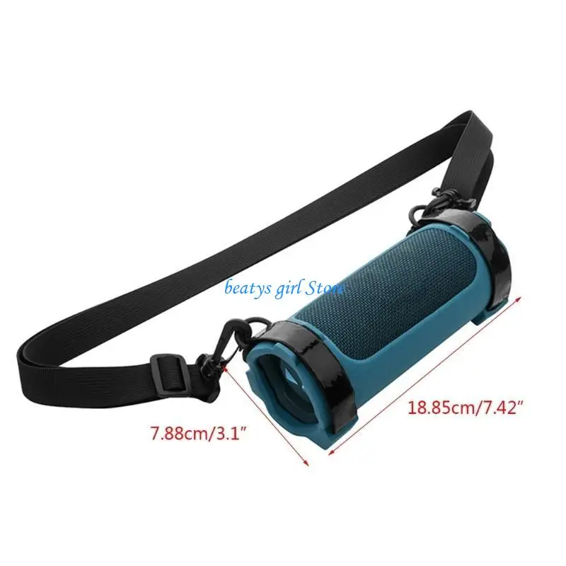 C7AB SILICONE SILICONE STERCED CASE FOR FLIP 6 SPEAKER BAG مع حزام