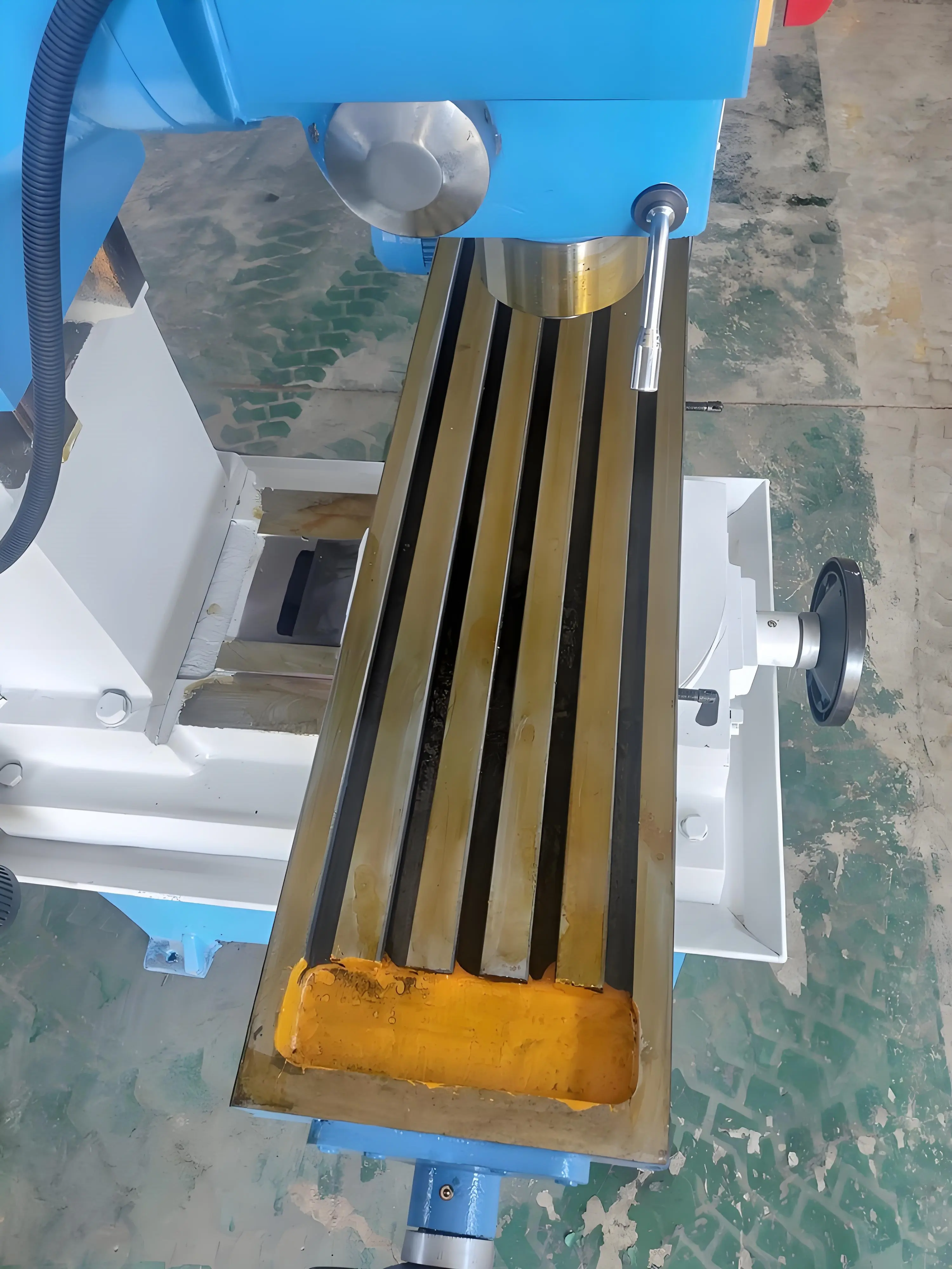 Mini máquina de moagem chata universal automática 220v-zx50c vertical com novas componentes de engrenagem e motor