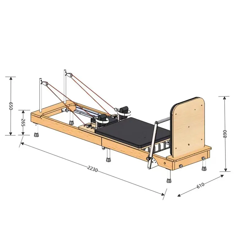 Household Equipment Core Sliding Training Bed, Pilates Core Bed, Folding Fitness Equipment, Pilates Reformers view 4