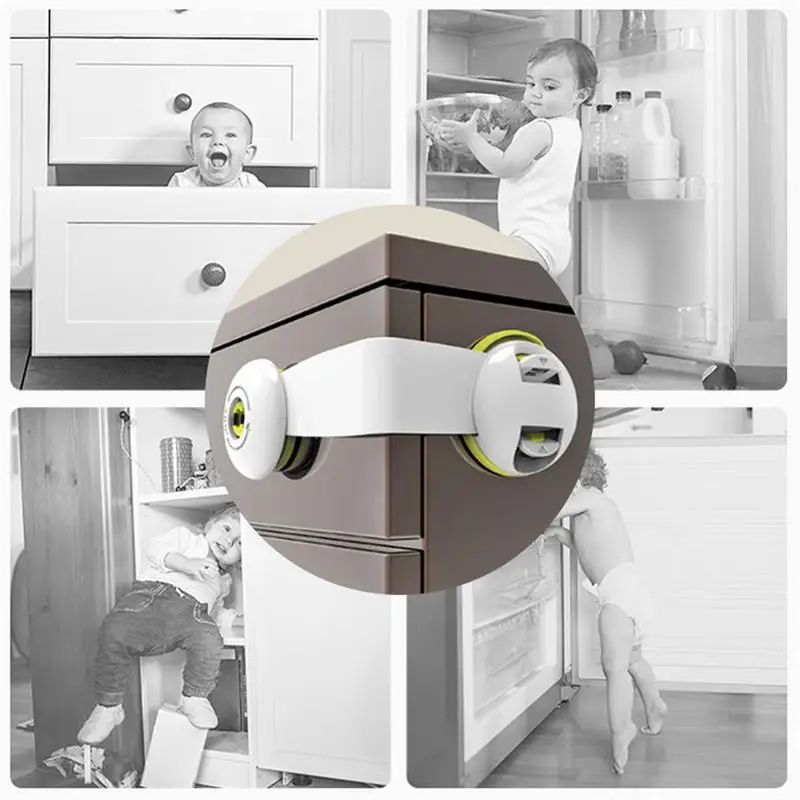 

Pcs Baby Safety Lock Children Cabinet Drawer Door Fridge Blockers Plastic Lock For Kids Safety Protection Cover