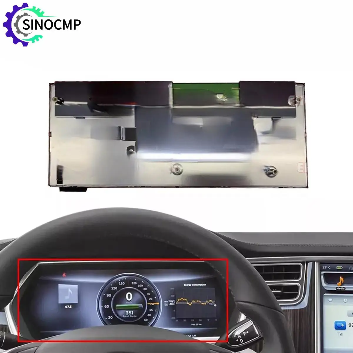 

12.3 Inch Display TX31D06VM2AAA for Tesla Model S X GEN 1 Digital Instrument Cluster MCU1 1039357-00-C 1004788-00-C T13G0015868