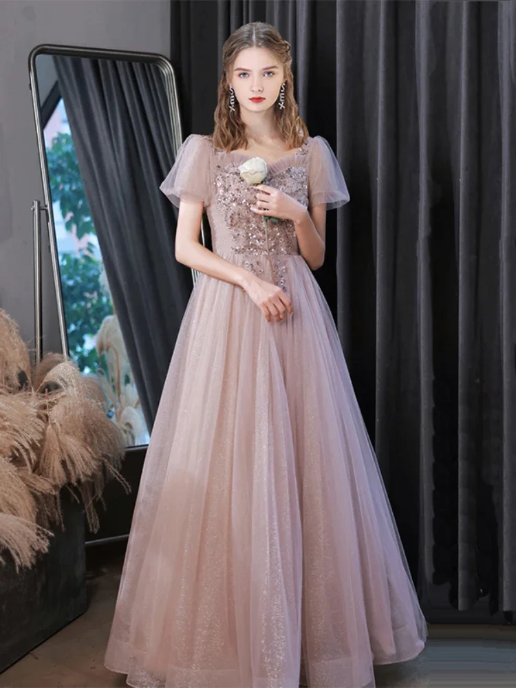 Evening Gown for Women Elegant Party New in Dresses With Long Sleeves Sexy Dress Wedding Robe Formal Luxury Customized