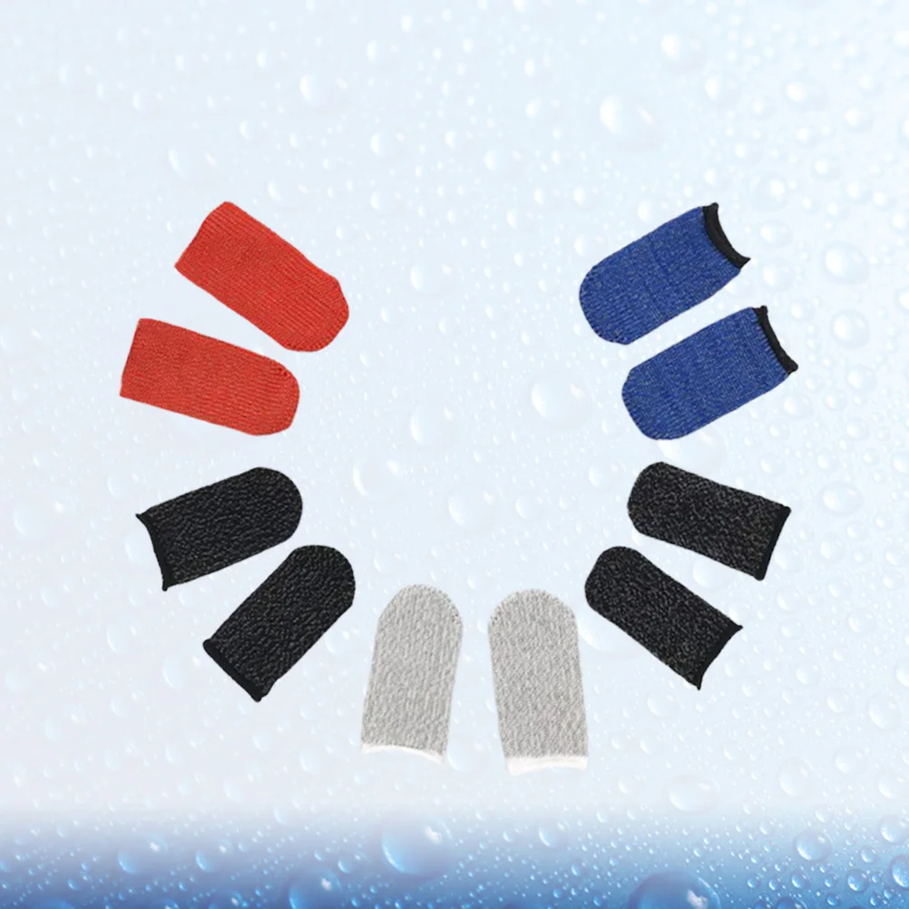 10 قطعة لعبة الهاتف إصبع الأكمام رقيقة جدا المضادة للعرق المضادة للانزلاق الإبهام يغطي شاشة اللمس حامي الألعاب ملحق #5