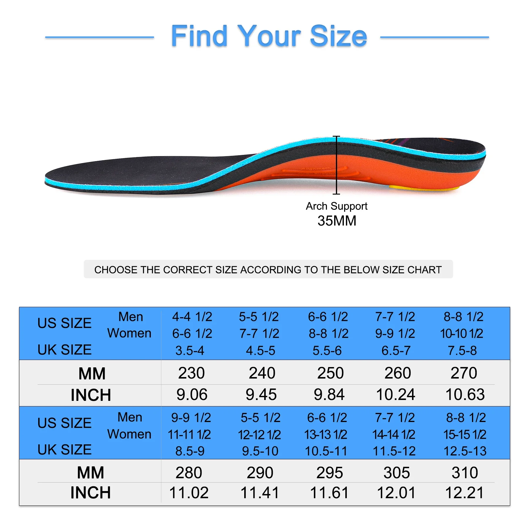 Plantar Fasciiti Orthopedic Insoles Flat Feet Plantillas Arch Support Orthotic Insole Sneakers Inserts Men Women Sport Shoes Pad