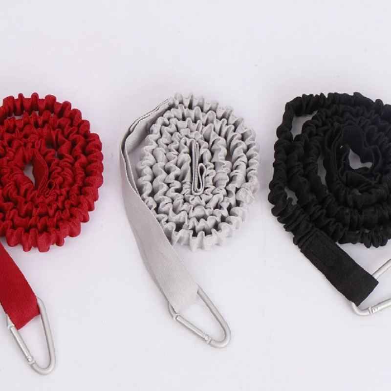 安全フック付きタイロープ カヤックパドルリーシュ 調節可能な弾性ストラップ バックル付き ポータブル カヤック カヌー サーフボード用