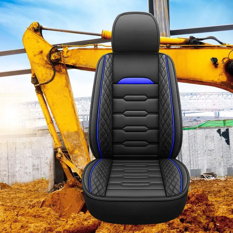 PU Leather Universal Excavator Seat Cover Wear-resistant Protector for HITACHI Shanmon Sany ZOOMLION Caterpillar Volvo Komatsu
