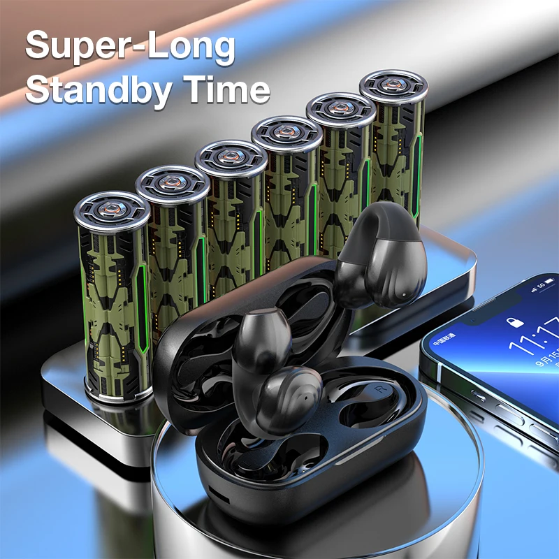 سماعة بلوتوث من SitopWear ، سماعة أذن V5.3 لاسلكية TWS ، سماعة أذن تعمل باللمس مع ميكروفونات عالية الدقة ، سماعة رياضية