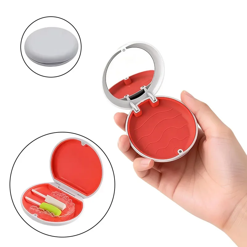 20Pcs Dental Invisible Braces Retainer Box with Magnetic Closing Aligner and Retainer Box Oral Hygiene Organizer Beauty