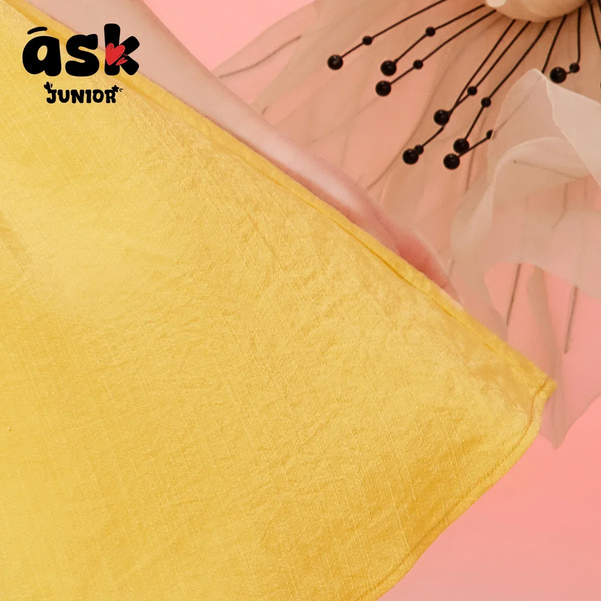 فستان صيفي للأميرات للفتيات ذو ياقة بولو بلون سادة ومتوسط وكبار السن من Ask Junior