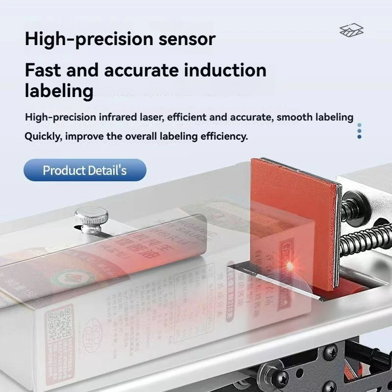 Labeling Machine Right Angle Sealing Label Labeling Machine Packaging Box Self-adhesive Transparent Label Labeling Equipment