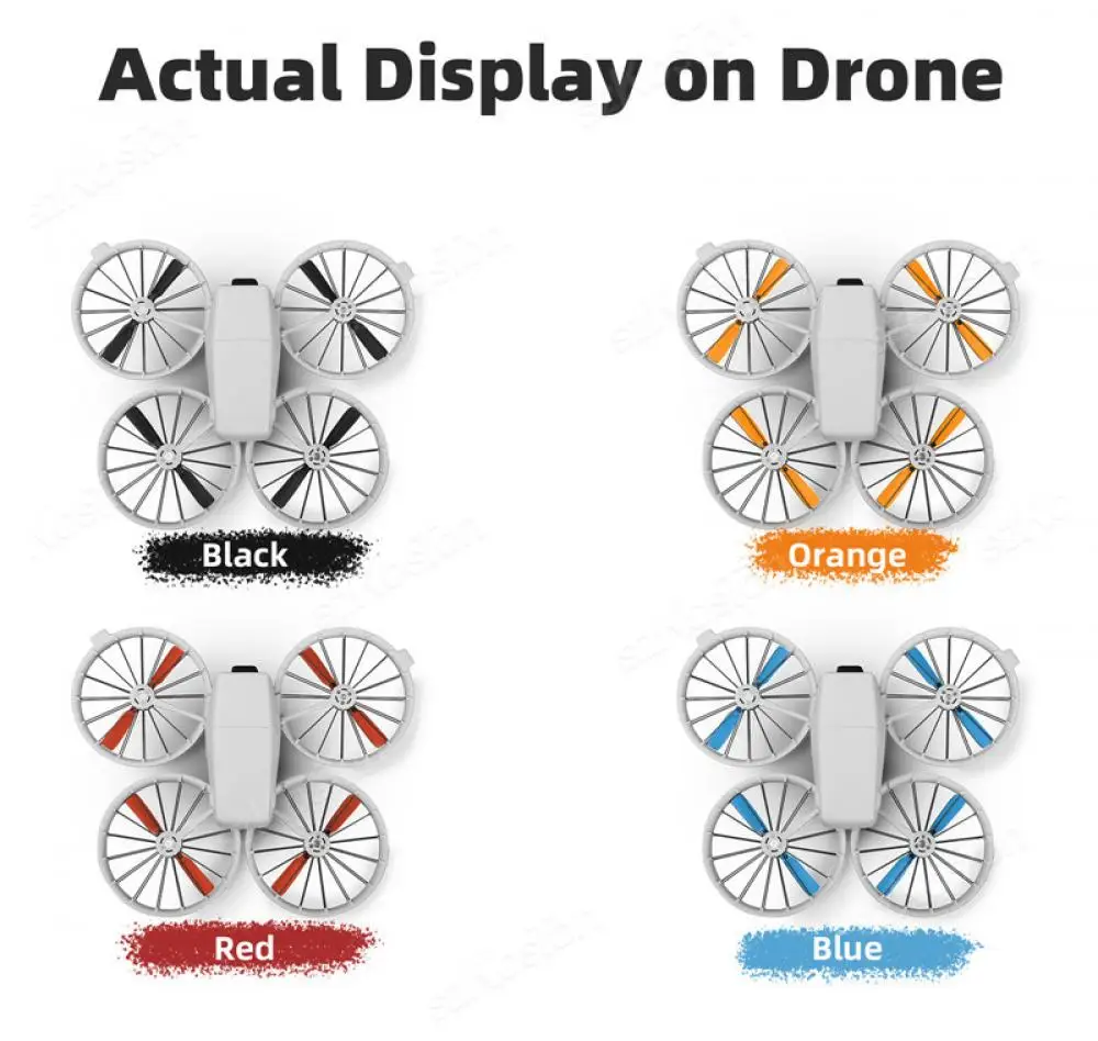 8 قطعة شفرة الطائرة بدون طيار المروحة خفيفة الوزن سريعة الإصدار الدعائم شفرة المسمار الجناح لملحقات طائرة DJI FLIP بدون طيار