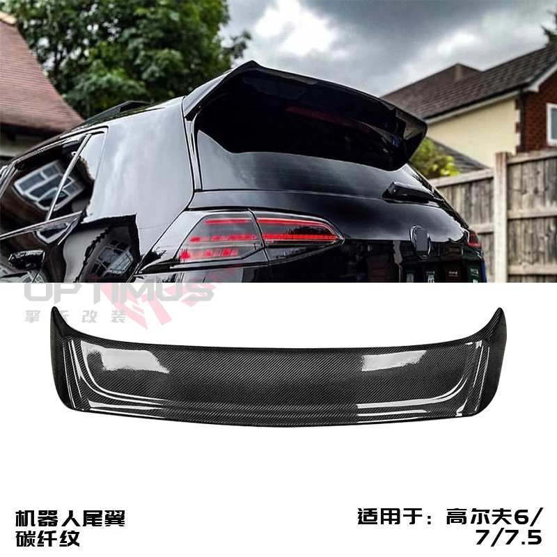 Car Styling For Volkswagen Vw Golf 7 Mk7 7.5  Gti R Gti/r Spoiler 2014-2019 Abs Plastic Rear Roof Trunk Spoiler Wing