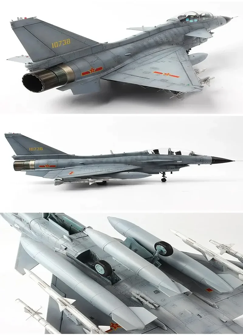 1/48 PLAAF J-10S Vigorous Dragon Raptors Fighter Airplane Building Kit Plane Model Assembly Kit Collection DIY Trumpeter 02842