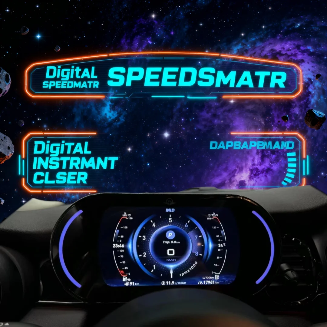 12.3 inch Car Digital Cluster Virtual Instrument For BMW Mini Cooper 2014-2023 LCD cockpit Speedmeters Dashboard Display Screen