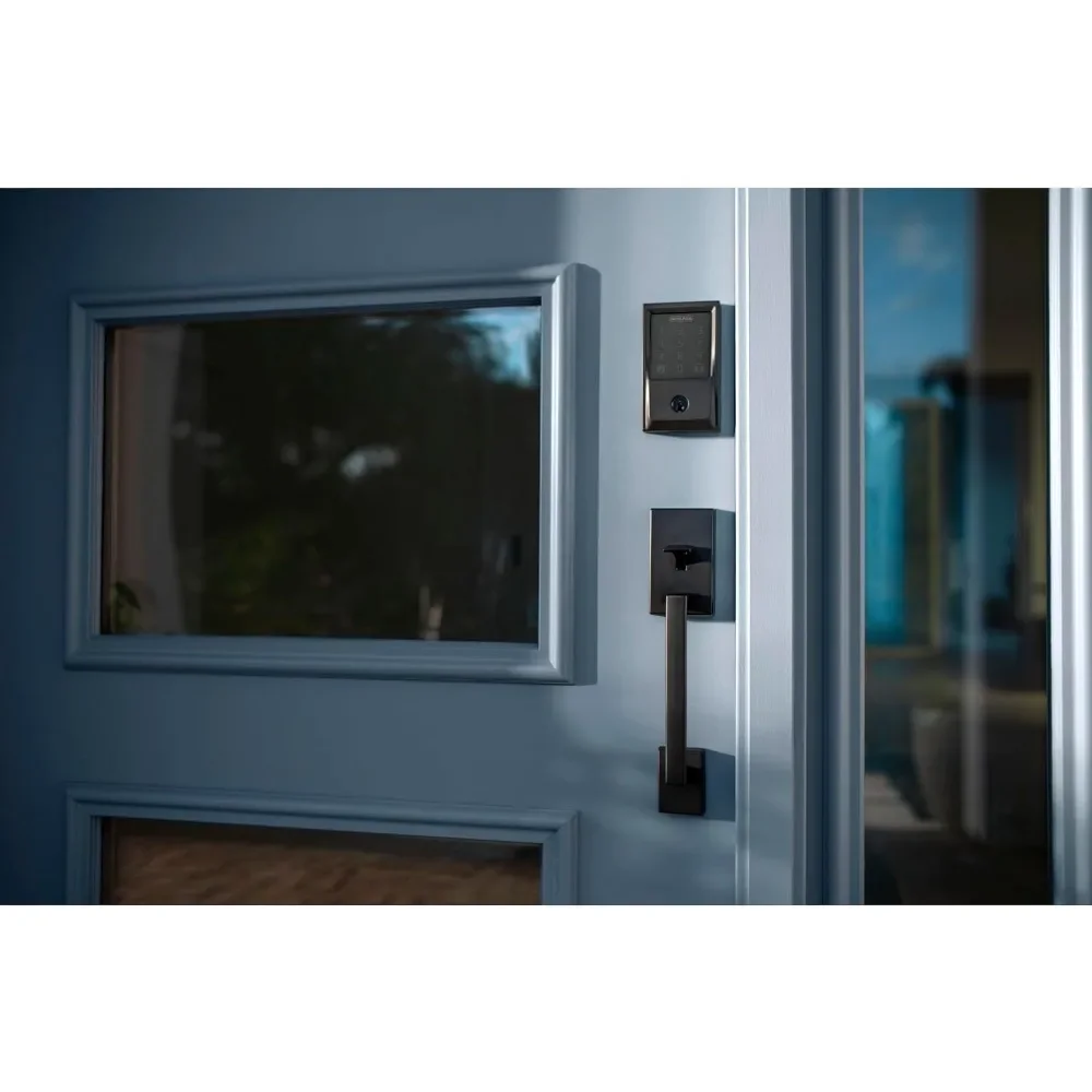 Encode Smart Wi-Fi Deadbolt with Century Trim in Matte Black