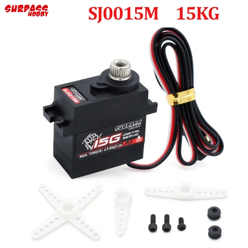 

Surpass Hobby 15 кг цифровой сервопривод металлическая шестерня для RC CarRobot дрон самолет автомобиль с неподвижным крылом лодка модель робота аксессуары