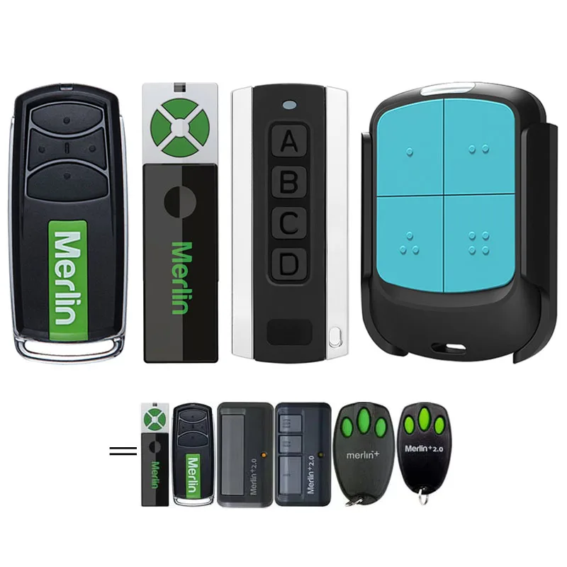 Merlin E960M Premium Garage Door Remote Control Garage Door Opener 433.30 434.54 433.92MHz