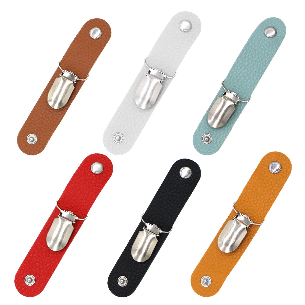 

6pcs Clips Travel Accessories Bag Holder PU Hanging Storage Sun Travel Caps Clip Hat Clip for Outdoor Backpack