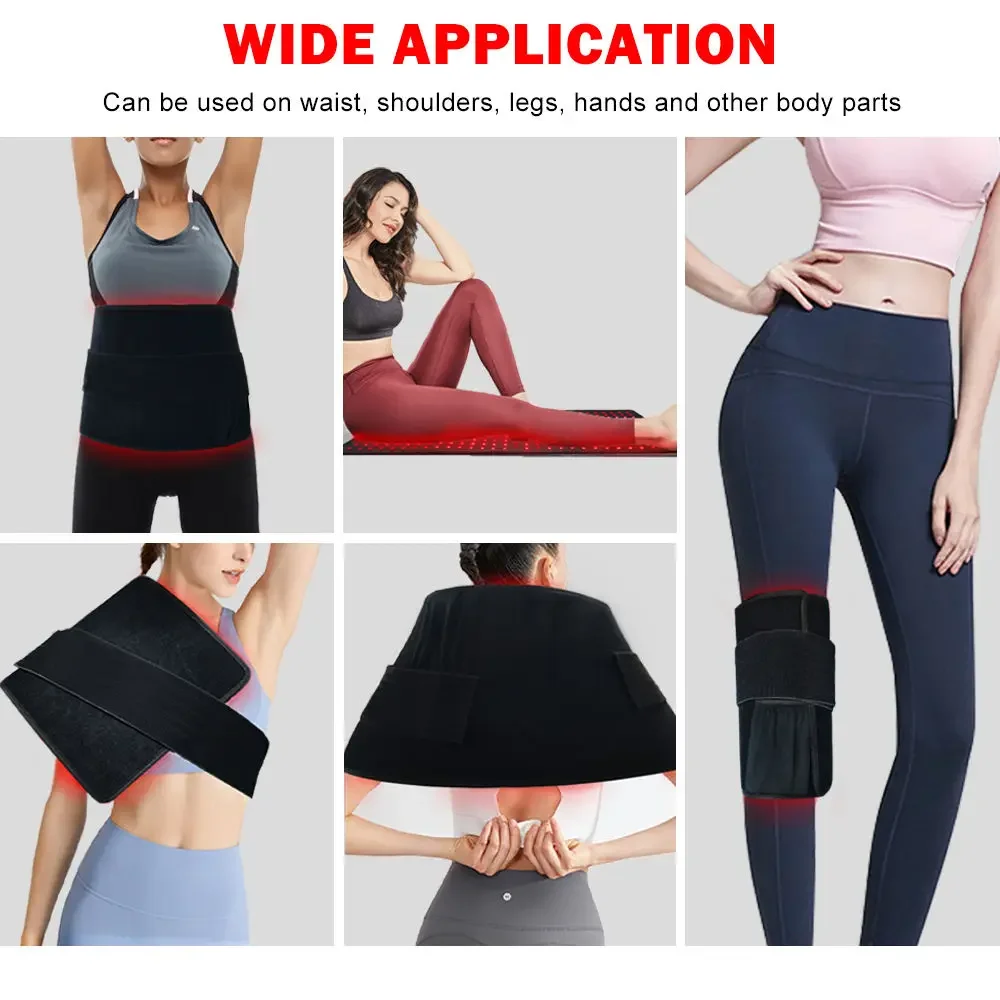 HLKGO High-Density LED Red Light Therapy Mat, Full Body Pad with 660nm Red Light and 850nm Infrared for Deep Penetration