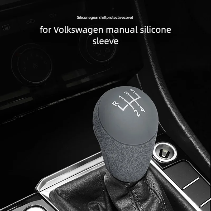 For Volkswagen Car Silicone Manual Gear Shift Lever Protective Cover 2016-2018Golf Sportsvan 2013-2028up! 2013-2023Jetta 2013-2018Coddy Transmission Gear Shift Knob Cover
