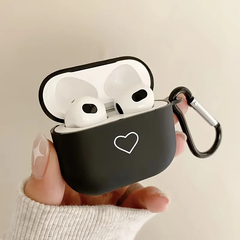 

Simple Black Clear Earphone Case For Airpods 4 Wireless Earphone Cover For AirPods 3/2/ Pro/Pro 2nd Headset Soft Box Men and wom