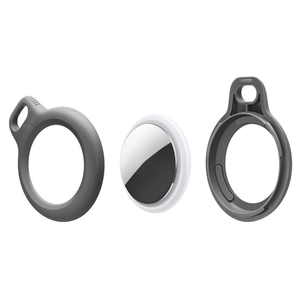 حامل أنيق مع حزام لحافظة Apple Airtag الغطاء الواقي ملحقات تعقب الصدمات المضادة للخدش المفاتيح غطاء علامة الهواء