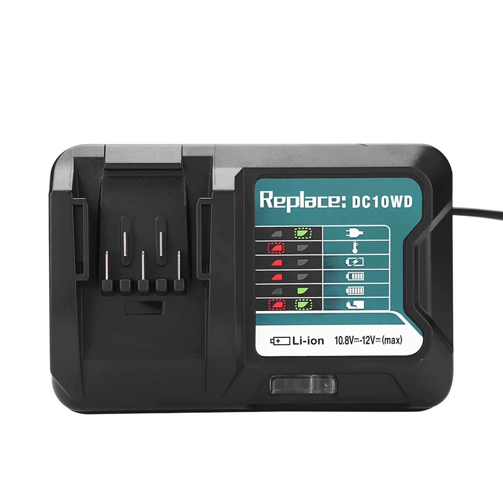 1pc Battery Charger for Makita 10.8V 12V DC10WD BL1021B BL1041B BL1016  LED Light Charger New