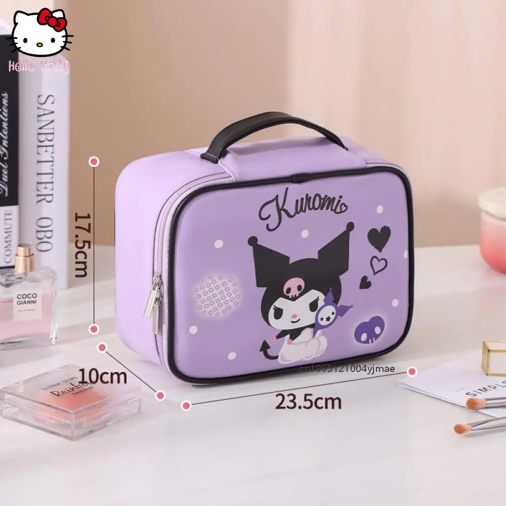 

Sanrio New Pattern Handbag Portable High-Capacity Advanced Feeling Multifunctional Storage Bag Feel Free Split Cosmetic Bag Cute