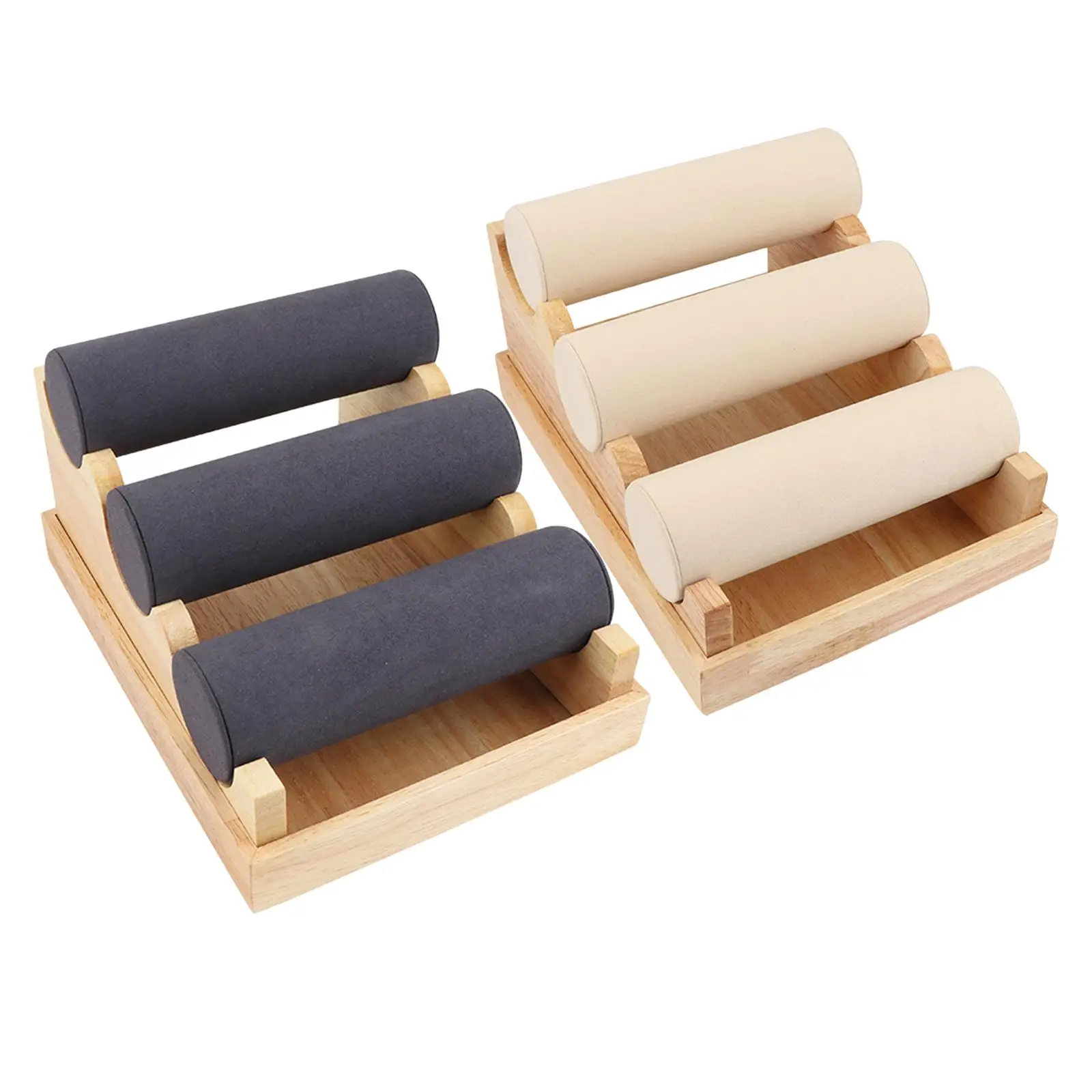 Bracelet Holder with Three Jewelry Organizer Bangle Display for Wrist Watch Bangles Jewelry Organization 9.4x7x5.3 Inch
