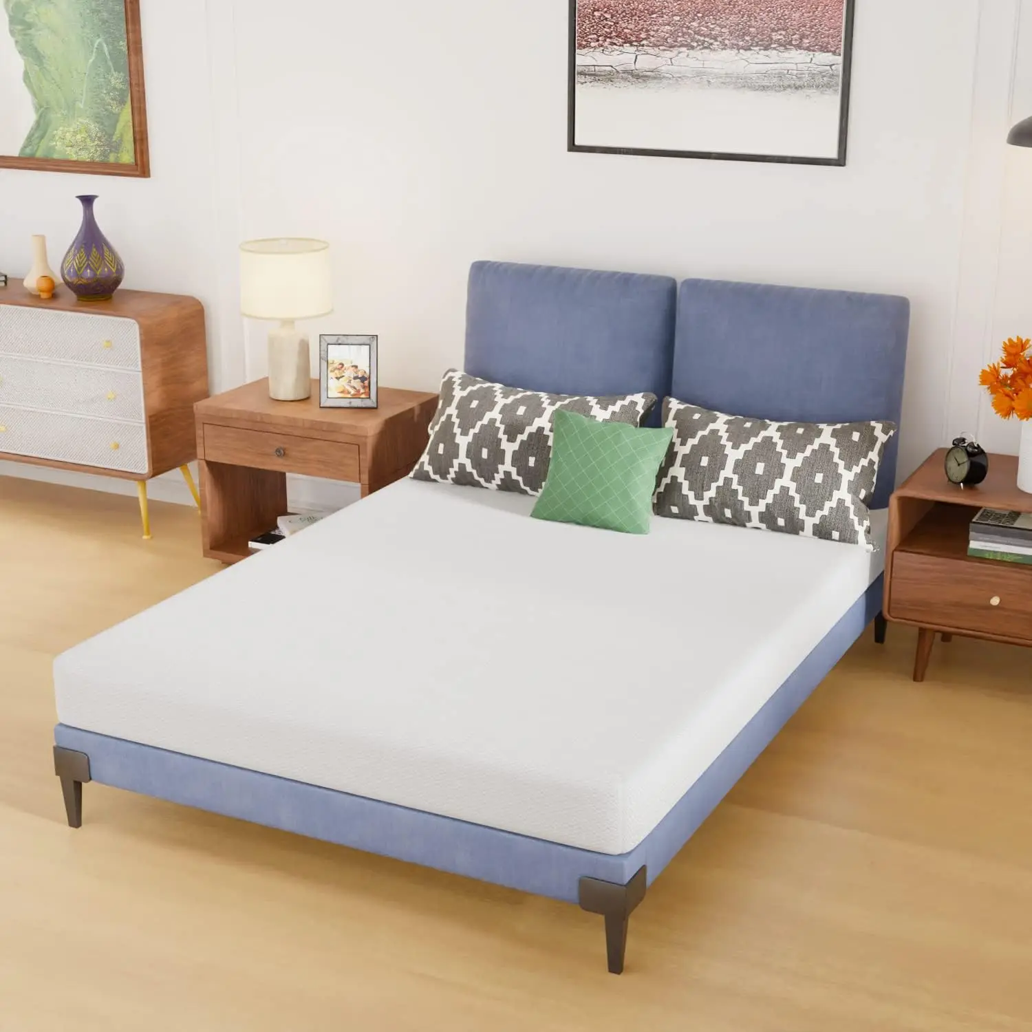 

Full Size Mattress,6 Inch Gel Memory Foam Mattress in a Box,Medium-Firm,Pressure Relief&Temperature Regulation