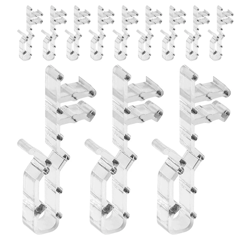 

12Pcs Transparent Valance Clips for Blinds Strong Blind Valance Replacement Clips Easy DIY Window Accessories