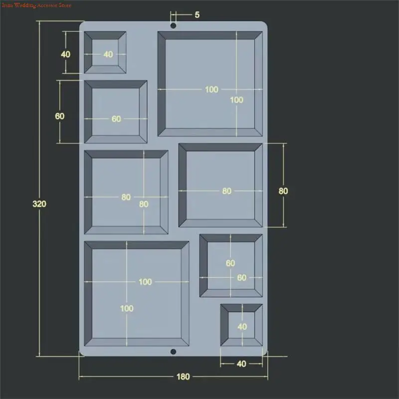 G92D Heat Resistant Silicone Block Molds For DIY Crafts 22mm Tall Nonstick Design