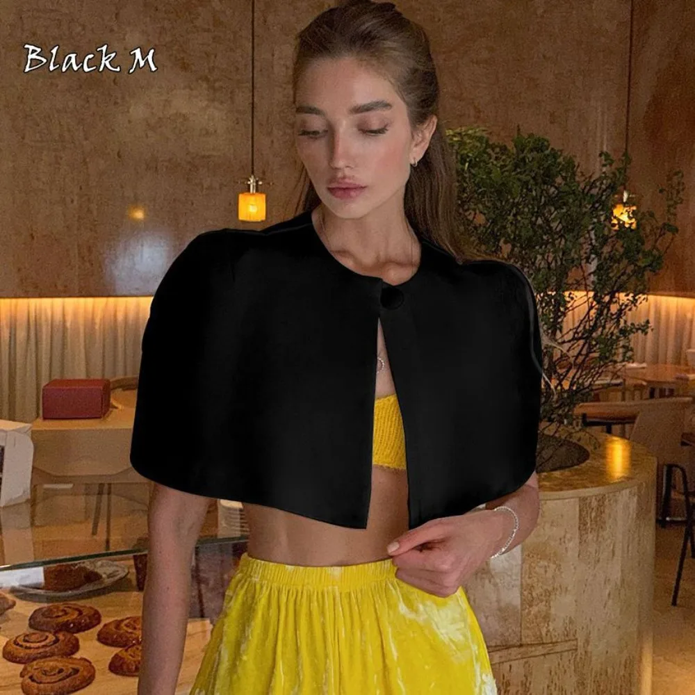 Creative Gift Patchwork Tanks Top Solid Elegant Cardigan Y2k Cropped Cropped Top Women