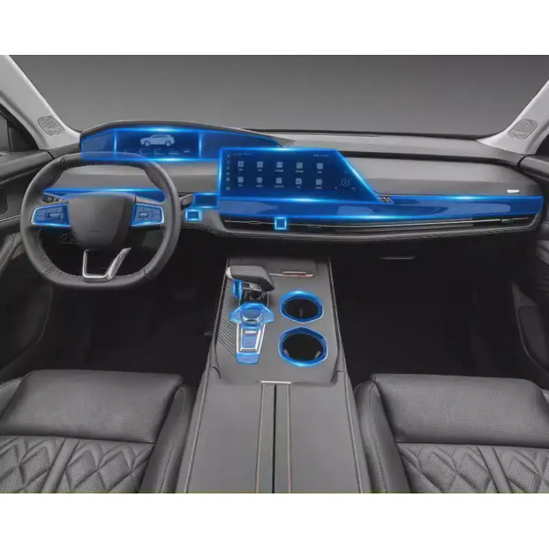 

For Changan UNIk UNI-k TPU Screen film protector Transparent Protection Film Car Interior Sticker Central Control Gear Door