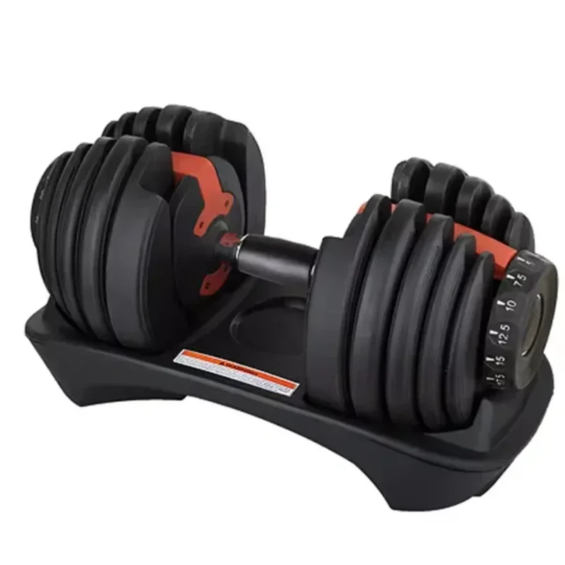 Adjustable Dumbbells 24KG Standard Automatic Dumbbell Set Home Gym Rubber Cheap Dumbbell Set Fitness Equipment