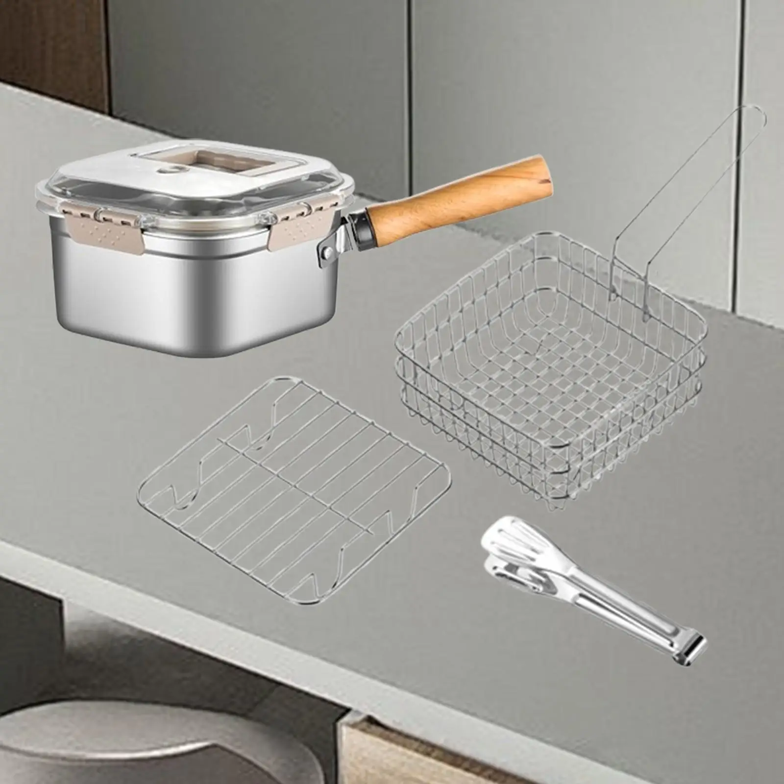 

Корзина для фритюрницы Корзина для картофеля фри Держатель для картофеля фри Ситечко для еды Инструмент для приготовления пищи