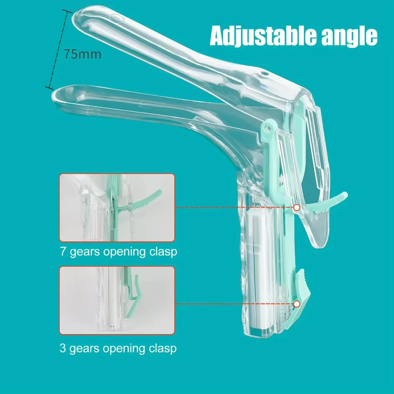 Vaginal Speculum LED Reusable Sex Toy Adult Professional Surface Painless Adjustable Medical Speculum SM Women Ladies Checking