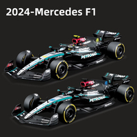 Bburago 1:43 Mercedes-AMG F1 W15 E Performance 2024 Alloy Car Miniature Diecast Model 44# Lewis Hamilton 81# George Russell Toy